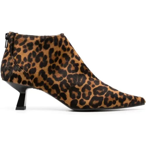 Leopard Print Ankle Boots , female, Sizes: 5 UK, 4 1/2 UK, 5 1/2 UK - Roberto Festa - Modalova