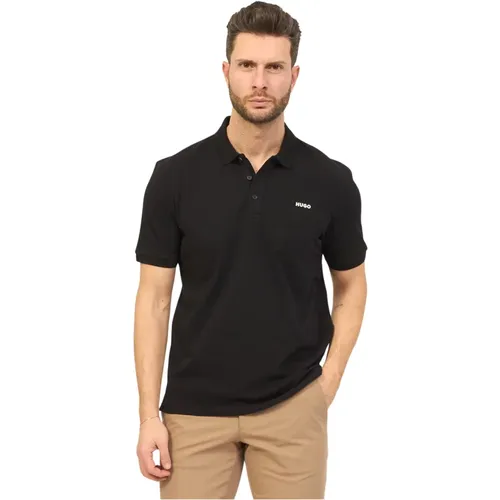 Mens Cotton Polo Shirt with Logo , male, Sizes: 2XL, S, M, L, XL - Hugo Boss - Modalova