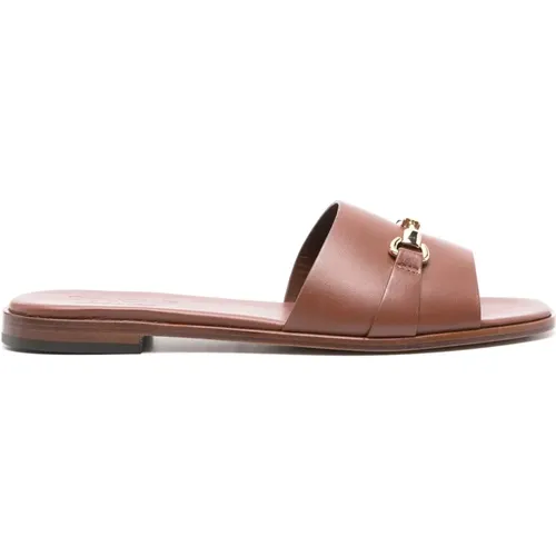 Leather Sandals , female, Sizes: 4 1/2 UK, 6 UK, 7 UK - Doucal's - Modalova