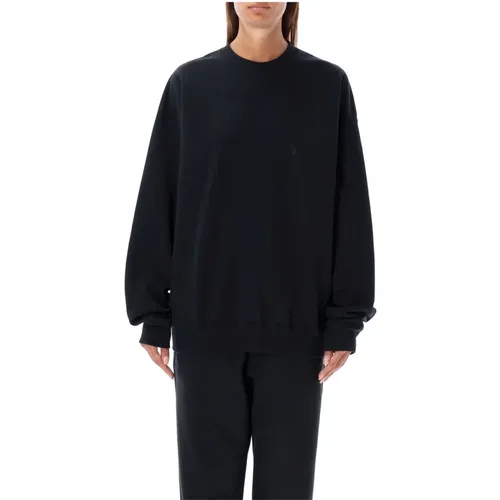 Schwarzer Logo Crewneck Strickware Aw24 - Y-3 - Modalova