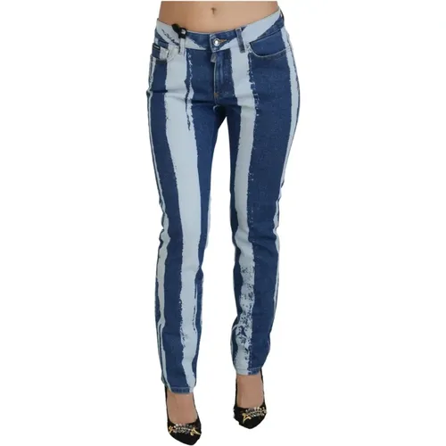 Cobalt Streifen Skinny Denim Jeans - Dolce & Gabbana - Modalova