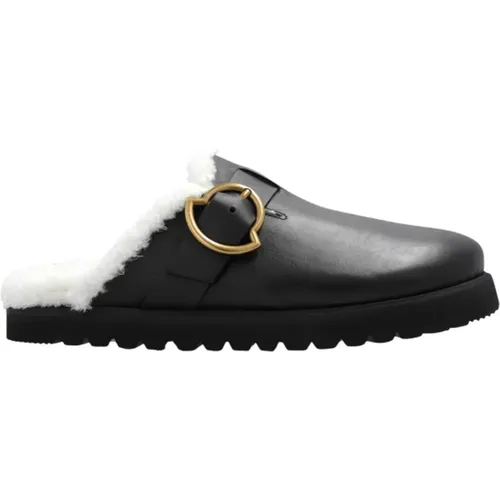 Ledersandalen , Damen, Größe: 37 EU - Moncler - Modalova