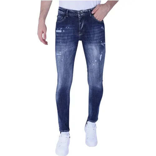 Denim Stone Washed Slim Fit Jeans , Herren, Größe: W38 - Local Fanatic - Modalova