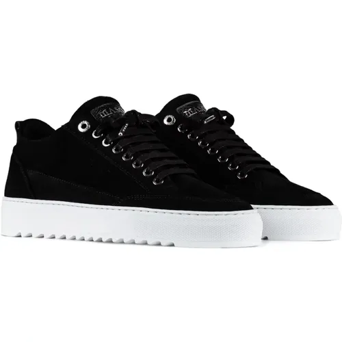 Leather Sneaker Fw23-4Bblack/325 , male, Sizes: 8 UK, 9 UK, 11 UK, 6 UK, 7 UK, 10 UK - Mason Garments - Modalova