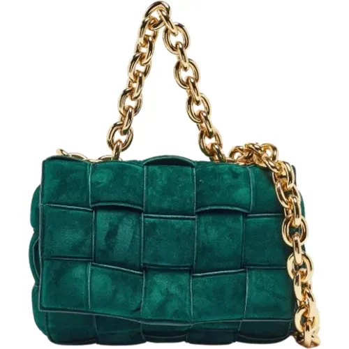 Pre-owned Suede handbags , female, Sizes: ONE SIZE - Bottega Veneta Vintage - Modalova