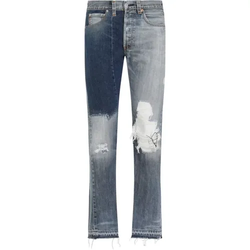 Vintage Denim Straight Leg Jeans , male, Sizes: W31 - Gallery Dept. - Modalova