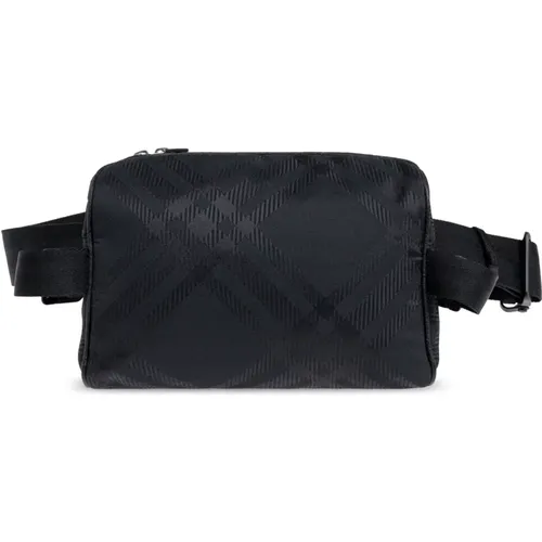 Check Pattern Belt Bag , male, Sizes: ONE SIZE - Burberry - Modalova