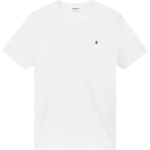 Weißes Baumwoll-Jersey T-Shirt - Dondup - Modalova