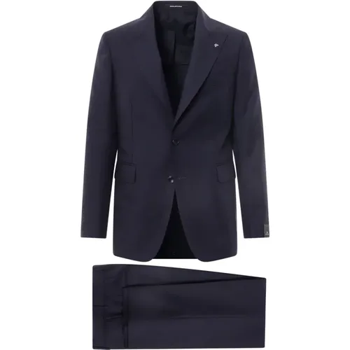 Double-Breasted Suit , male, Sizes: L - Tagliatore - Modalova