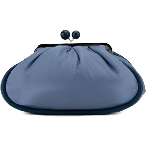 Women's Nappa Leather Clutch Bag , female, Sizes: ONE SIZE - Max Mara Weekend - Modalova