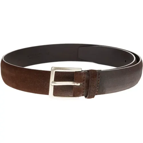 Suede Pointed Belt , male, Sizes: 85 CM, 95 CM, 100 CM, 90 CM, 105 CM - Orciani - Modalova