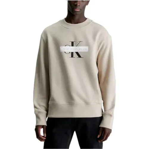 Stencil Crew Sweatshirt , Herren, Größe: XL - Calvin Klein - Modalova