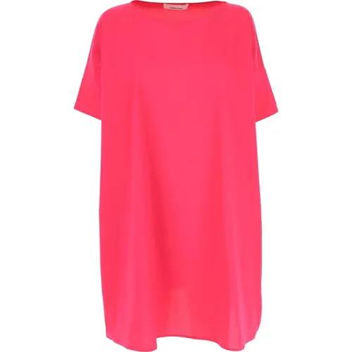 Bright Fuchsia Women`s Capes - Stylish and Warm , female, Sizes: L, M, XS, 2XS - Liviana Conti - Modalova