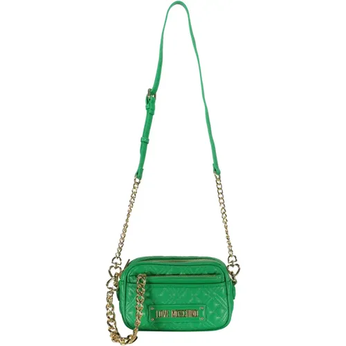 Gepolsterte Crossbody-Tasche mit abnehmbarer Clutch - Love Moschino - Modalova