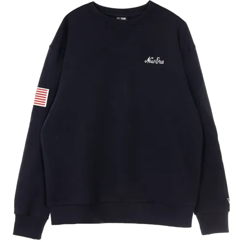 Lightweight Crewneck Sweatshirt Navy , male, Sizes: M, L - new era - Modalova