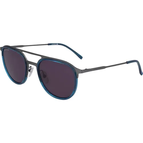 Gunmetal Blue Sonnenbrille , unisex, Größe: 54 MM - Lacoste - Modalova