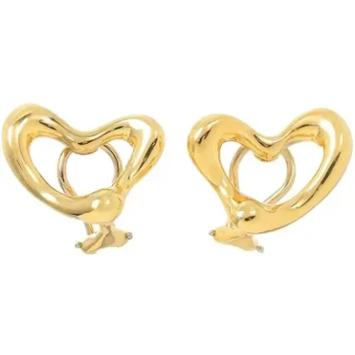 Pre-owned Gold earrings , female, Sizes: ONE SIZE - Tiffany & Co. Pre-owned - Modalova