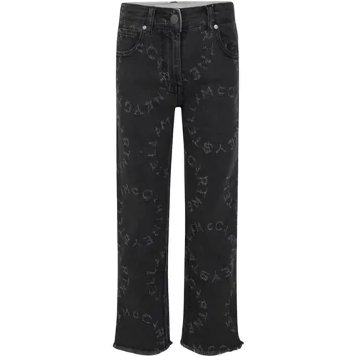 Kinder Graue Jeans Logo Bestickt - Stella Mccartney - Modalova