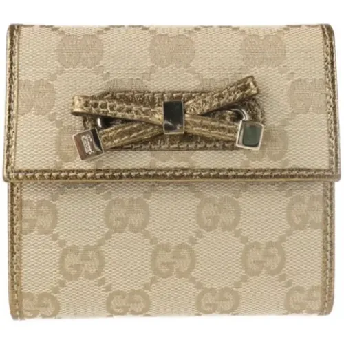 Pre-owned Canvas Wallet , female, Sizes: ONE SIZE - Gucci Vintage - Modalova