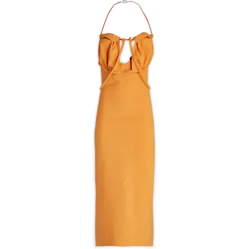 Stilvolle Midi Kleider Kollektion , Damen, Größe: 2XS - Jacquemus - Modalova