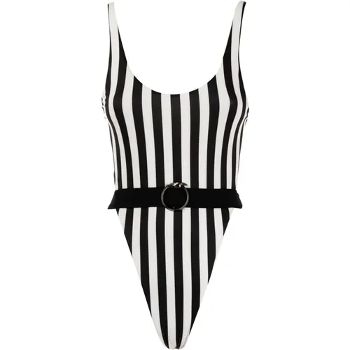 Striped One-piece Swimsuit , female, Sizes: L, M - Trussardi - Modalova