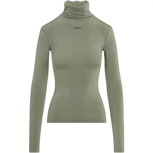 Grüner Pullover Aw24 Stilvoll Bequem - Off White - Modalova