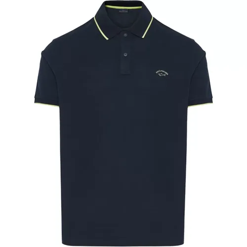 Cotton Piqué Polo Shirt , male, Sizes: 4XL, L, M, 2XL, 3XL, XL - PAUL & SHARK - Modalova