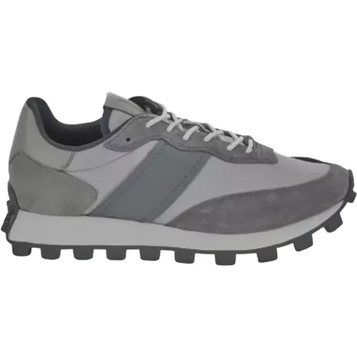 Grey suede lightweight sneakers 1T , male, Sizes: 11 1/2 UK - TOD'S - Modalova