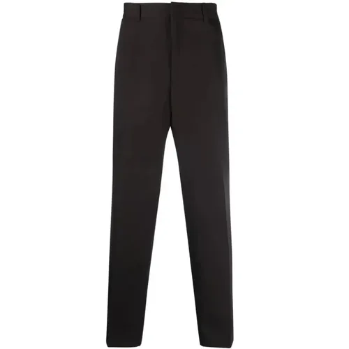 Straight Wool Trousers , male, Sizes: L - Jil Sander - Modalova