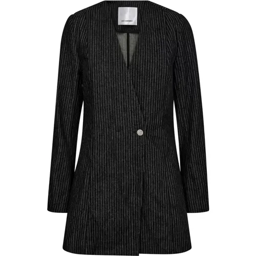 Denim Pin Blazer mit Pinstripe Print - Co'Couture - Modalova