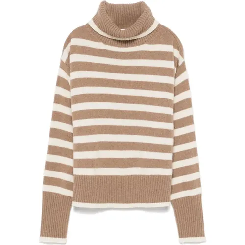 Striped Cashmere Sweater , female, Sizes: M, S, L - Semicouture - Modalova