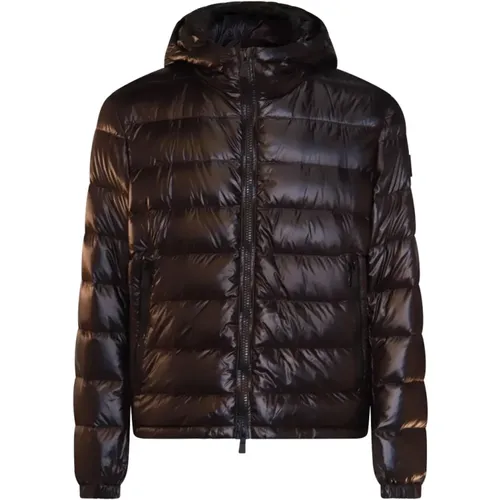 Schwarze Daunenjacke mit Kapuze add - add - Modalova