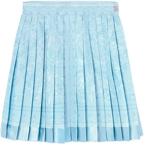 Baroque 92 Print Mini Skirt , female, Sizes: 2XS - Versace - Modalova