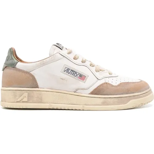 Vintage Leather Sneakers Medalist Low , male, Sizes: 8 UK, 6 UK, 9 UK, 11 UK, 10 UK, 7 UK - Autry - Modalova