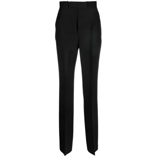 Tailored Trousers with Front Slit , female, Sizes: S - Gucci - Modalova