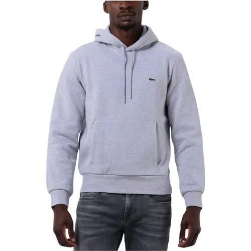 Herren Sweatshirt Grauer Pullover , Herren, Größe: 3XL - Lacoste - Modalova