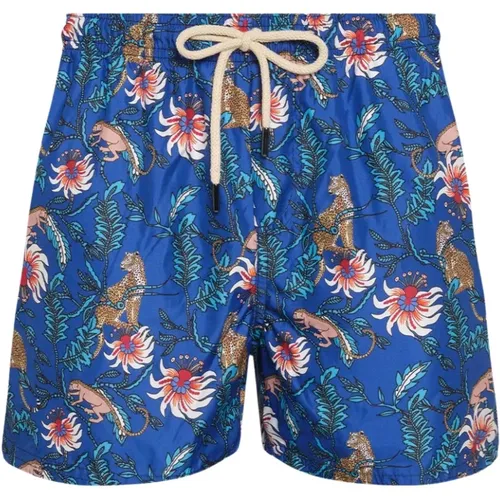 Mediterranean Style Swim Shorts , male, Sizes: 2XL - Peninsula - Modalova