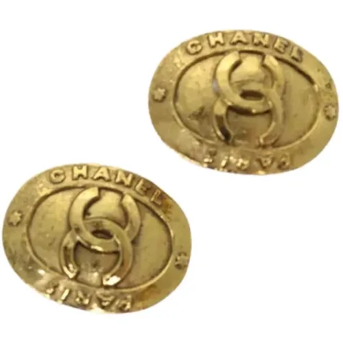 Pre-owned Metal earrings , female, Sizes: ONE SIZE - Chanel Vintage - Modalova