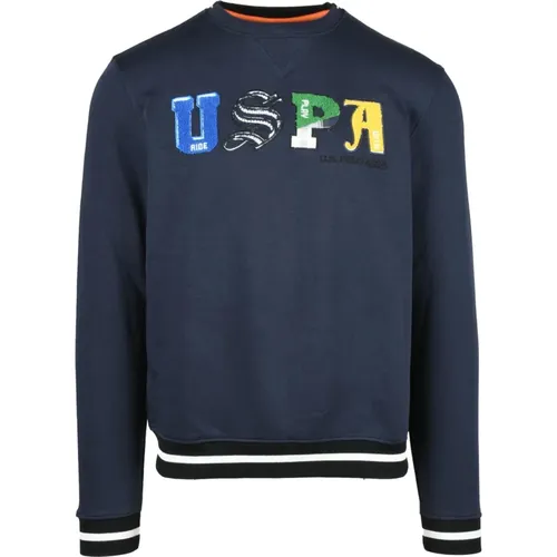 Baumwollmischung Sweatshirt , Herren, Größe: S - U.S. Polo Assn. - Modalova