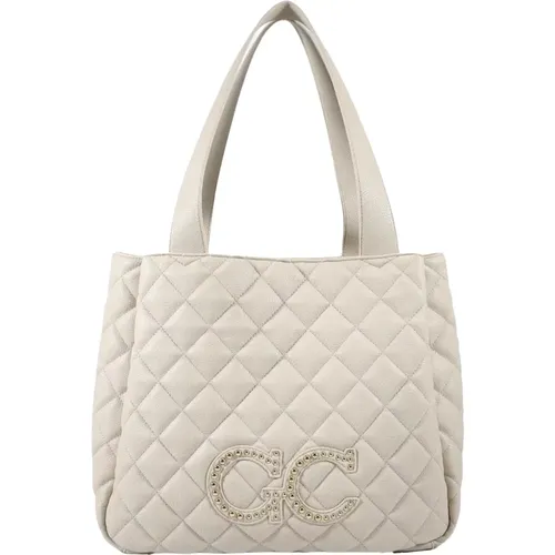 Gesteppte Creme Weiße Handtasche , Damen, Größe: ONE Size - Gio Cellini - Modalova