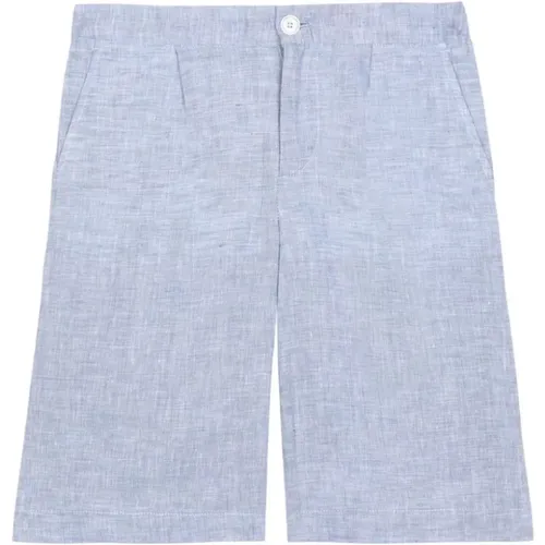 Hellblaue Shorts mit 3,5 cm Absatz - Dolce & Gabbana - Modalova