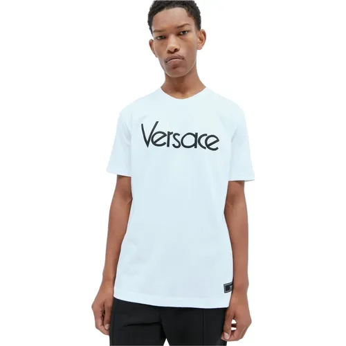 Logo T-Shirt , Herren, Größe: XL - Versace - Modalova