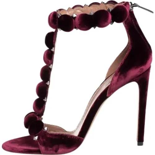 Pre-owned Velvet sandals , female, Sizes: 6 UK - Alaïa Pre-owned - Modalova