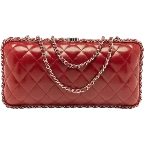 Pre-owned Leather clutches , female, Sizes: ONE SIZE - Chanel Vintage - Modalova