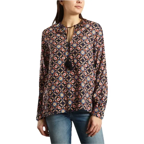 Multicoloured Printed Blouse with Tie Collar , female, Sizes: XS, S - A.p.c. - Modalova