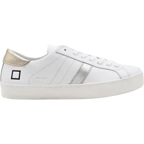 White Low Calf Sneakers , female, Sizes: 7 UK, 4 UK, 8 UK - D.a.t.e. - Modalova