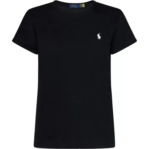 Clic Cotton T-shirt with Pony Embroidery , female, Sizes: XS - Polo Ralph Lauren - Modalova