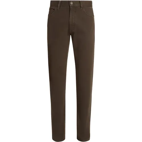 Zipper Closure 5-Pocket Pants , male, Sizes: W36, W31, W33, W34, W32 - Ermenegildo Zegna - Modalova