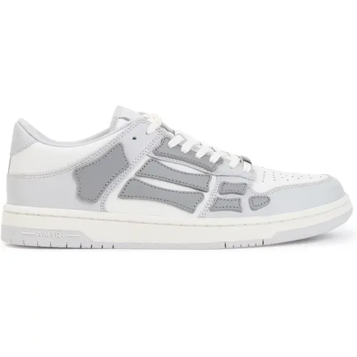 Grey Low Top Skeleton Sneakers , male, Sizes: 10 UK, 8 UK, 9 UK - Amiri - Modalova