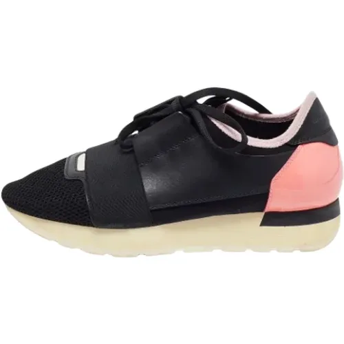 Pre-owned Leather sneakers , female, Sizes: 4 UK - Balenciaga Vintage - Modalova